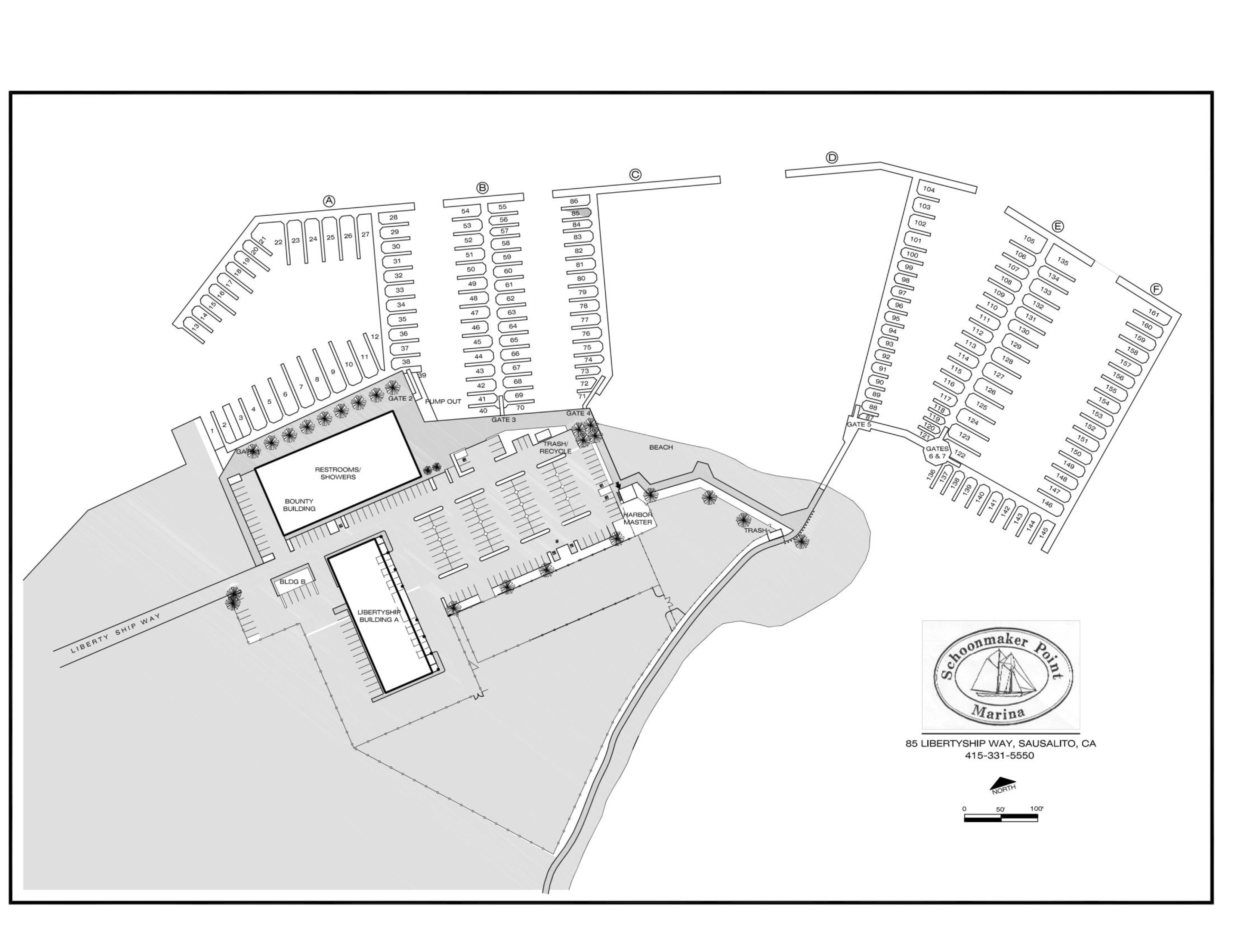 Schoonmaker Point Marina Map Schoonmaker Point Marina Map